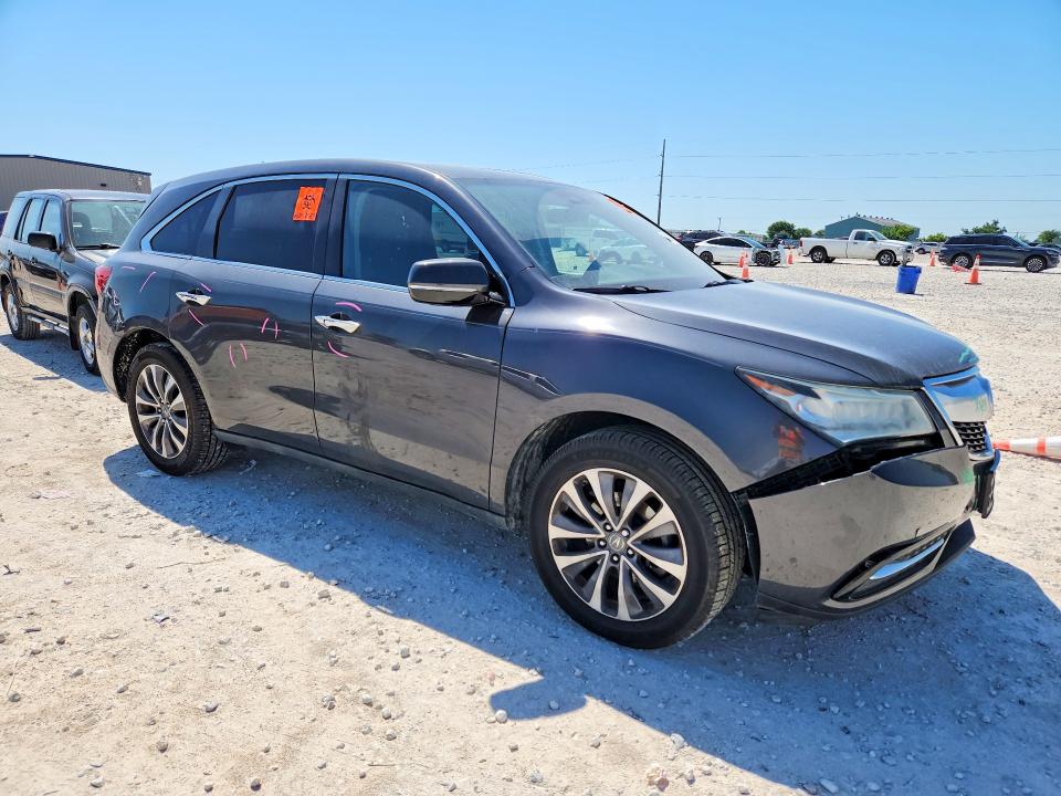 2016 Acura VIN 5FRYD3H40GB016869 COPART salvage auction — FRONT END, Id - Salvage Certificate Of Title, sold $4,000 on 2026-07-02 (photo 4)