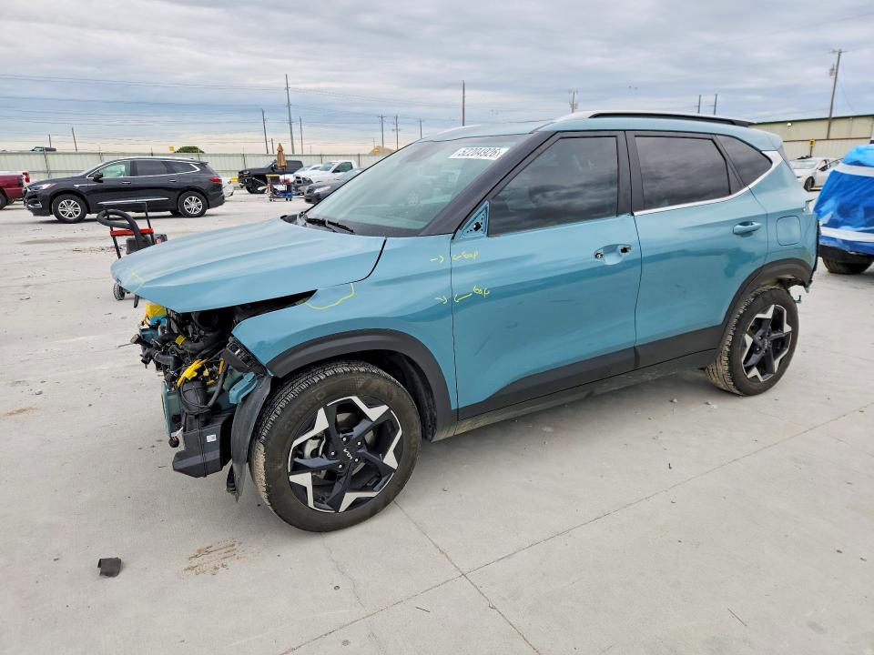 2025 Kia Seltos VIN KNDER2AA7S7671268 COPART salvage auction — FRONT END, Tx - Certificate Of Title, sold $1,100 on 2026-07-17 (photo 1)