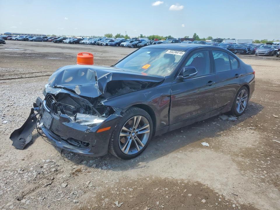 2013 BMW 3er VIN WBA3B3C5XDF542772 COPART salvage auction — FRONT END, Tx - Salvage Vehicle Title, sold $500 on 2026-07-20 (photo 1)