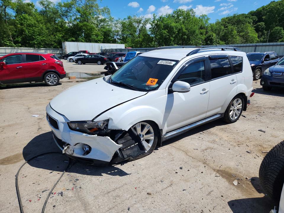 2012 Mitsubishi Outlander VIN JA4JT3AW9CU026930 COPART salvage auction — FRONT END, Pa - Certificate Of Salvage, sold $90 on 2026-07-23 (photo 1)
