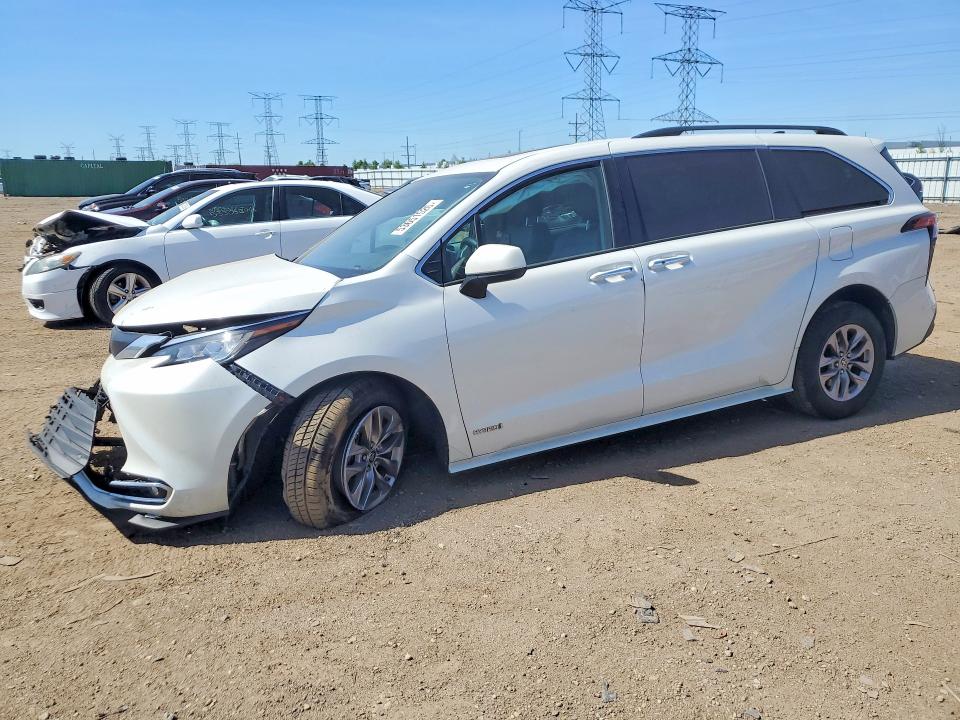 2021 Toyota VIN 5TDYSKFC6MS033629 COPART salvage auction — FRONT END, Il - Salvage Certificate, sold $8,700 on 2026-07-21 (photo 1)