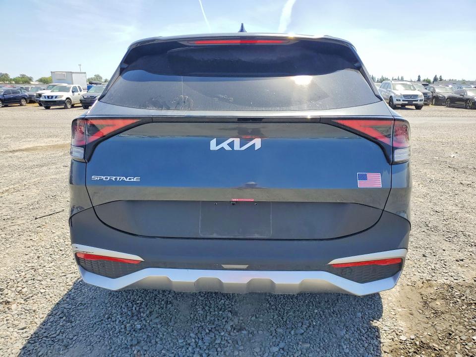 2025 Kia Sportage VIN KNDPVCDG4S7218526 COPART salvage auction — FRONT END, Ca - Salvage Certificate, sold $8,900 on 2026-07-07 (photo 6)