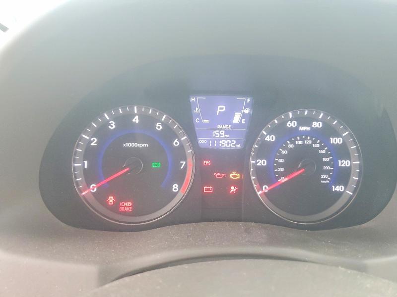 2013 Hyundai Accent VIN KMHCU4AE4DU489550 COPART salvage auction — FRONT END, Nj - Cert Of Title-Salvage, sold $375 on 2026-07-07 (photo 9)
