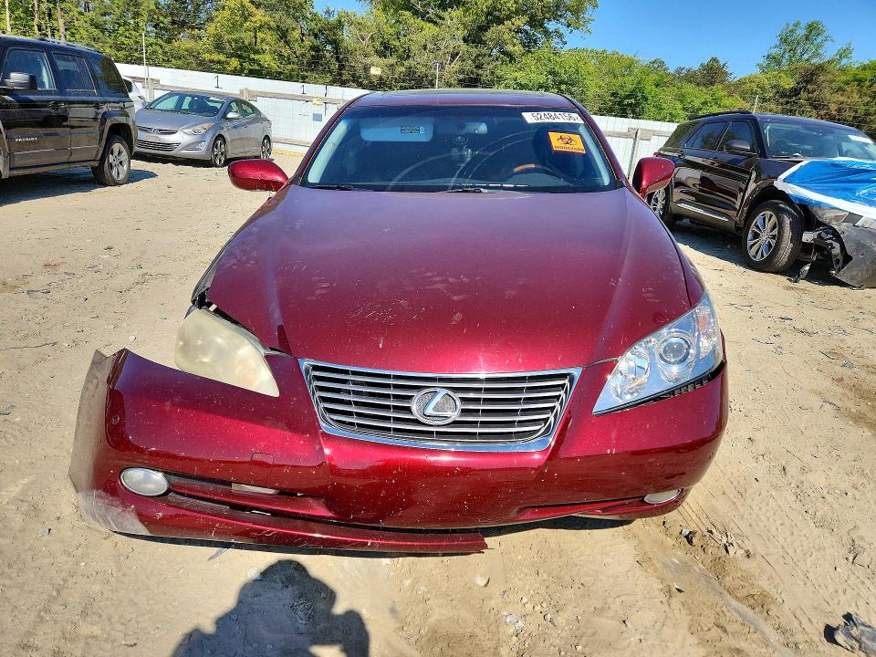 2007 Lexus Es 350 VIN JTHBJ46GX72132102 COPART salvage auction — FRONT END, MD - CERT OF SALVAGE > 75% DAMAGE (P), sold $300 on 2026-07-21 (photo 5)