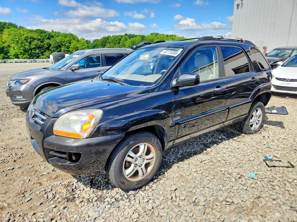 2008 Kia Sportage VIN KNDJE723887487702 COPART salvage auction — REAR END, Nj - Cert Of Title-Salvage, sold $225 on 2026-07-29 (photo 1)