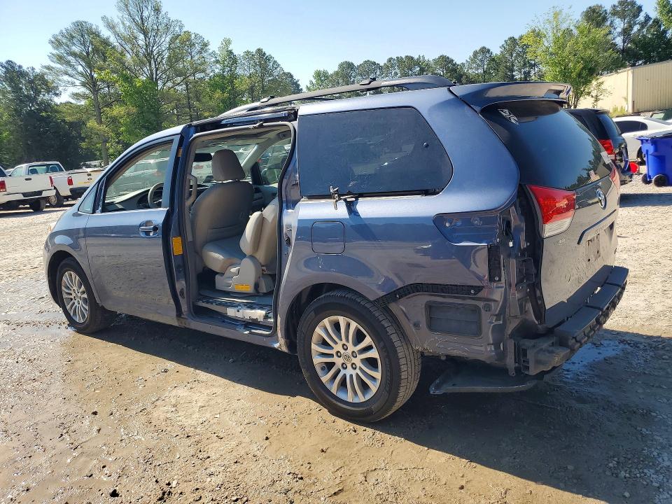 2014 Toyota VIN 5TDYK3DC4ES520628 COPART salvage auction — SIDE, Nc - Salvage Certificate Of Title, sold $4,200 on 2026-07-06 (photo 2)
