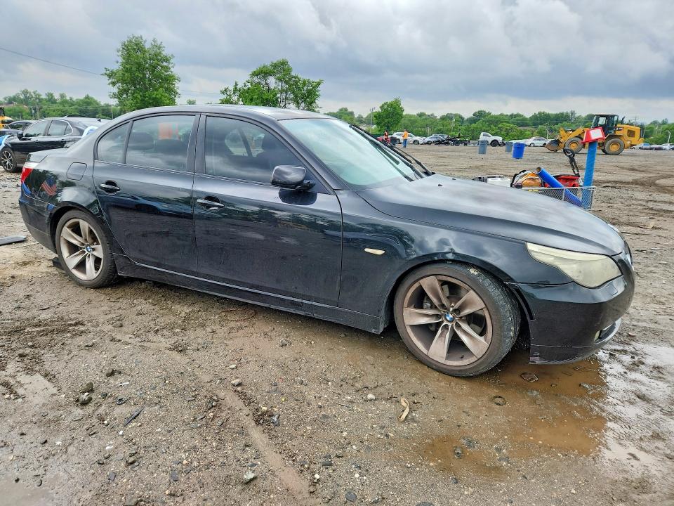 2008 BMW 5 series VIN WBANU53538CT10519 COPART salvage auction — SIDE, MD - PARTS ONLY-NO TITLE LETTER, sold $425 on 2026-07-14 (photo 4)