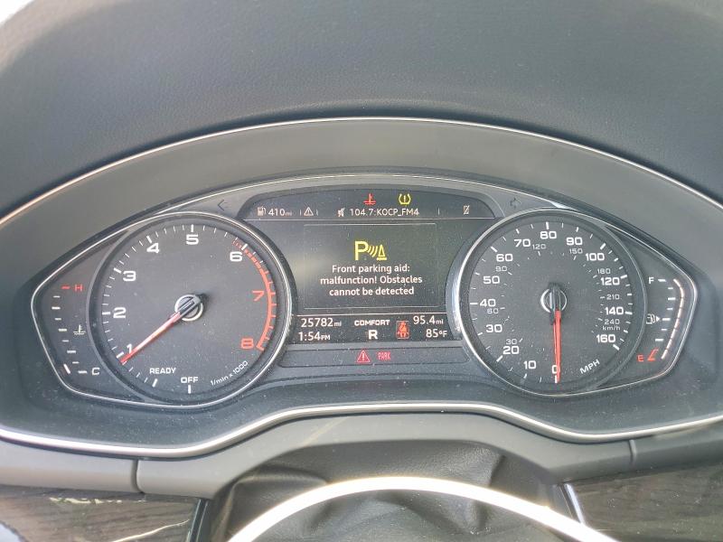 2020 Audi Q5 VIN WA1ANAFY8L2048597 COPART salvage auction — FRONT END, Ca - Salvage Certificate, sold $8,200 on 2026-07-06 (photo 9)