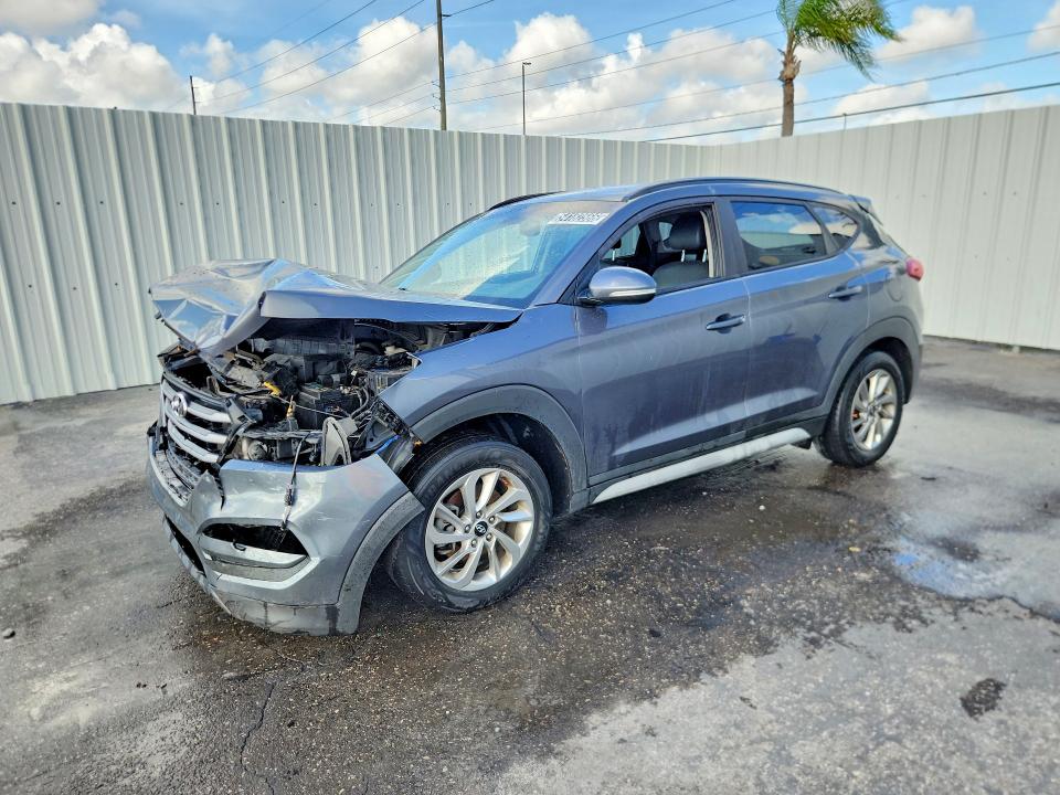 2018 Hyundai Tucson VIN KM8J33A41JU622093 COPART salvage auction — FRONT END, Fl - Certificate Of Title, sold $1,700 on 2026-07-14 (photo 1)