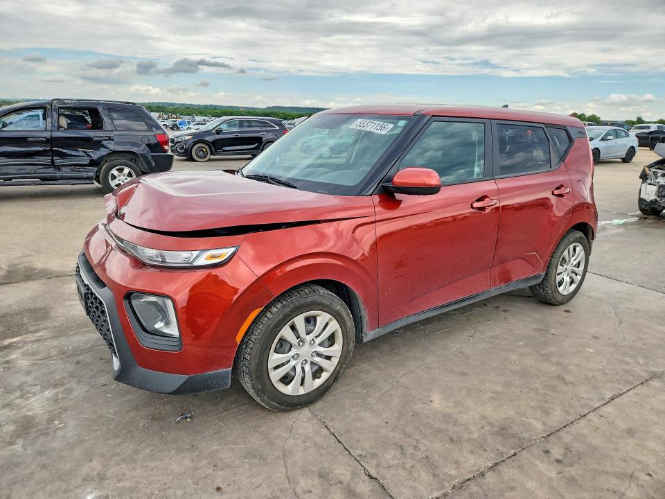 2021 Kia Soul VIN KNDJ23AU7M7768153 COPART salvage auction — REAR END, Tx - Salvage Vehicle Title, sold $2,600 on 2026-07-08 (photo 1)