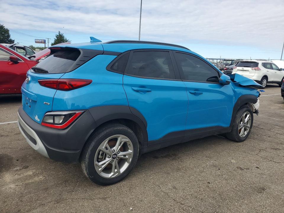 2023 Hyundai VIN KM8K6CAB0PU982393 COPART salvage auction — FRONT END, Id - Salvage Certificate Of Title, sold $2,200 on 2026-07-17 (photo 3)
