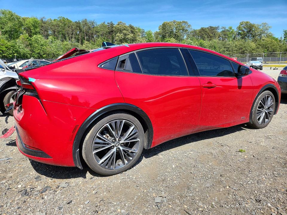 2024 Toyota Prius VIN JTDADABU8R3017817 COPART salvage auction — REAR END, Md - Cert Of Salvage > 75% Damage, sold $8,700 on 2026-07-31 (photo 3)