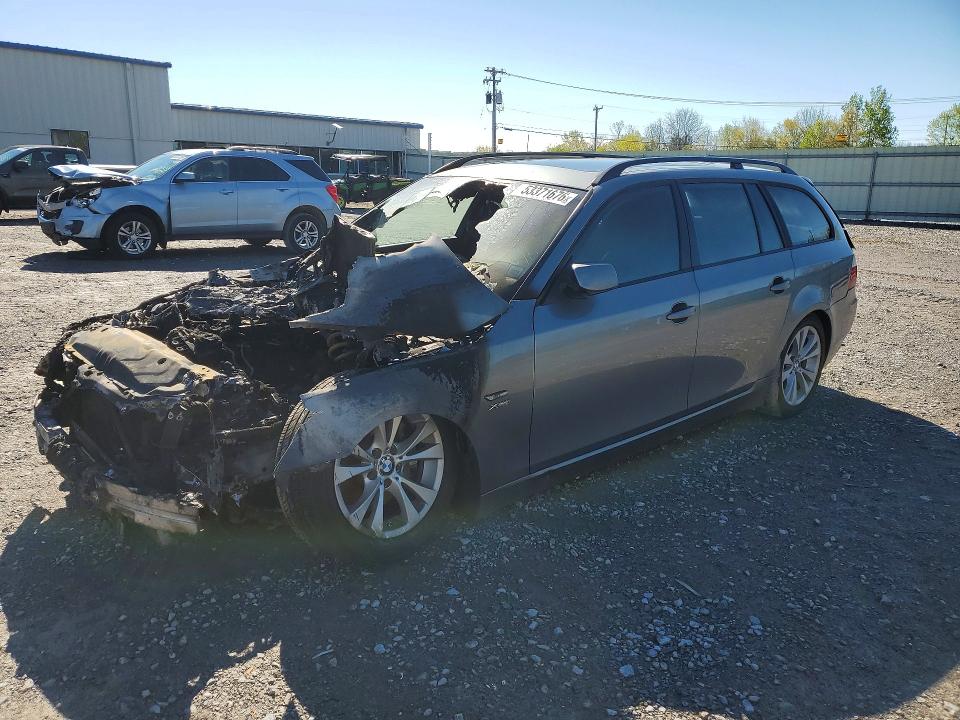 2009 BMW 5 series VIN WBAPT73539CX02523 COPART salvage auction — BURN, NY - MV-907A SALVAGE CERTIFICATE, sold $225 on 2026-07-13 (photo 1)