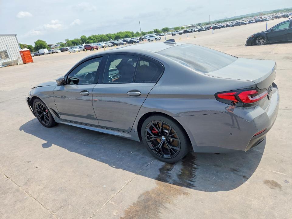 2021 BMW 5er VIN WBA53BJ00NWX58557 COPART salvage auction — FRONT END, Tx - Salvage Vehicle Title, sold $25,750 on 2026-07-30 (photo 2)