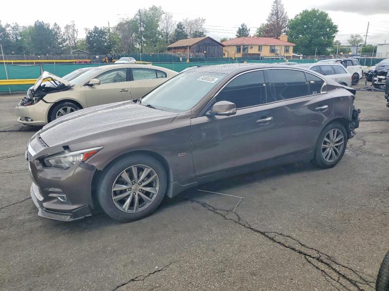 2017 Infiniti Q50 VIN JN1EV7AR6HM840580 COPART salvage auction — REAR END, Co - Public - Salvage Title, sold $750 on 2026-07-30 (photo 1)