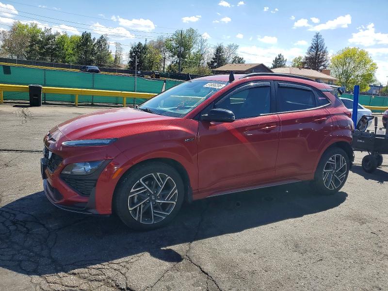 2022 Hyundai Kona VIN KM8K3CA33NU925524 COPART salvage auction — REAR END, CO - PUBLIC - SALVAGE TITLE, sold $6,400 on 2026-07-07 (photo 1)
