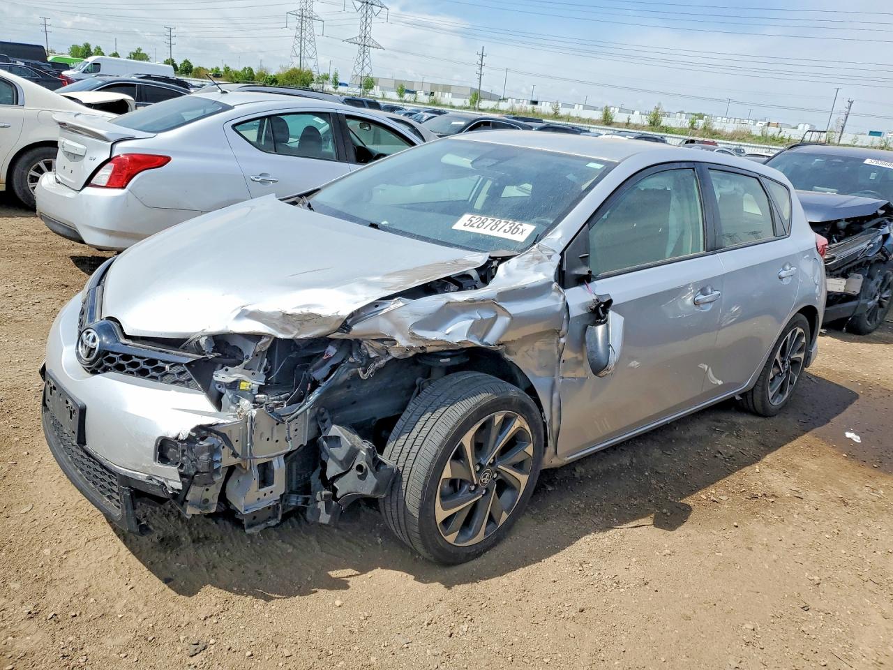 2017 Toyota Corolla VIN JTNKARJE9HJ529520 COPART salvage auction — Front End, IL - SALVAGE CERTIFICATE, sold $1,000 on 2026-07-02 (photo 1)
