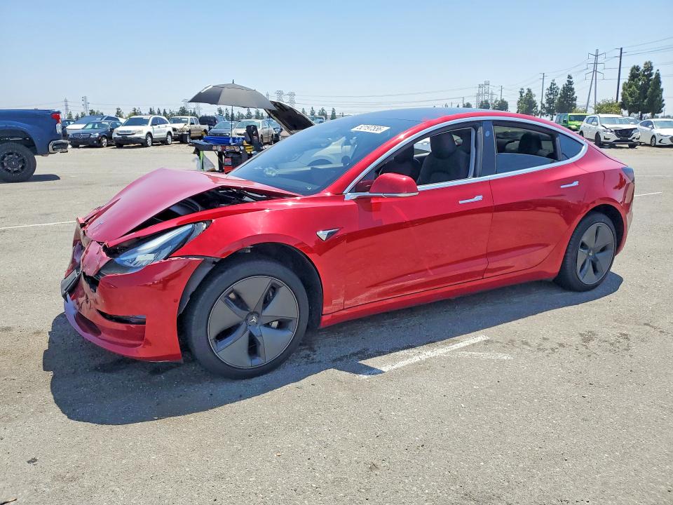 2020 Tesla Model 3 VIN 5YJ3E1EA4LF660697 COPART salvage auction — FRONT END, Salvage Title, sold $150 on 2026-07-21 (photo 1)