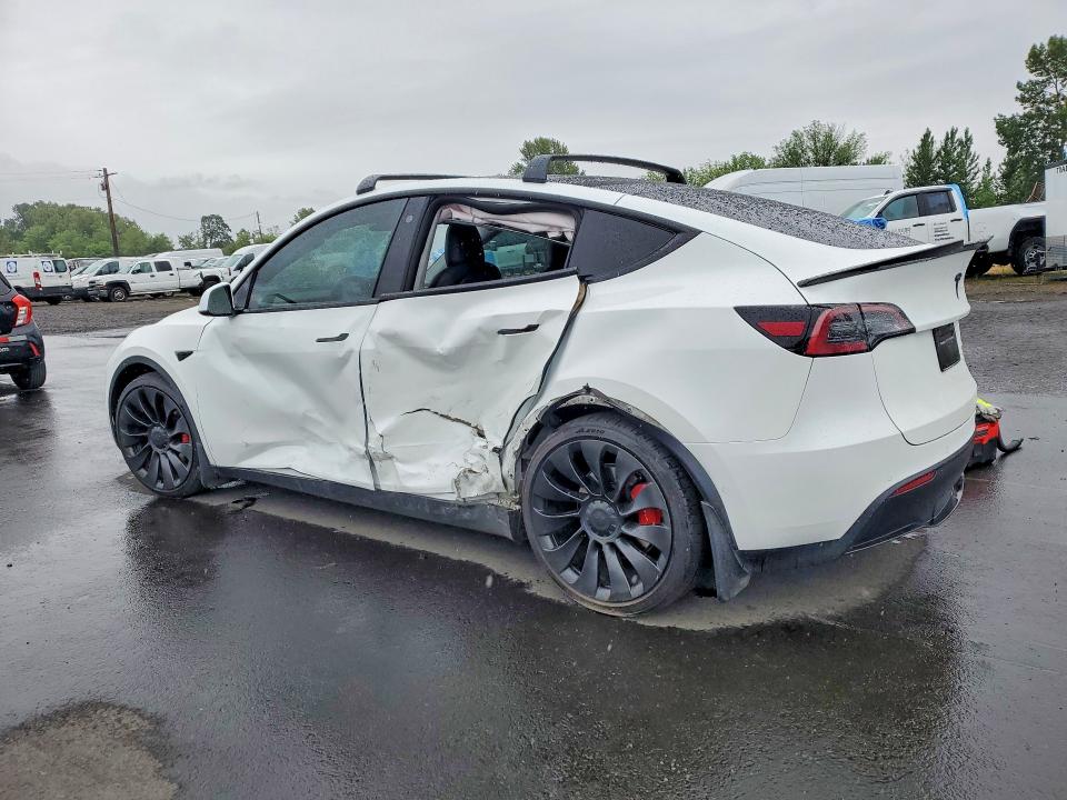 2022 Tesla VIN 7SAYGDEF8NF380865 COPART salvage auction — SIDE, Or - Salvage Title Certificate, sold $9,200 on 2026-07-27 (photo 2)