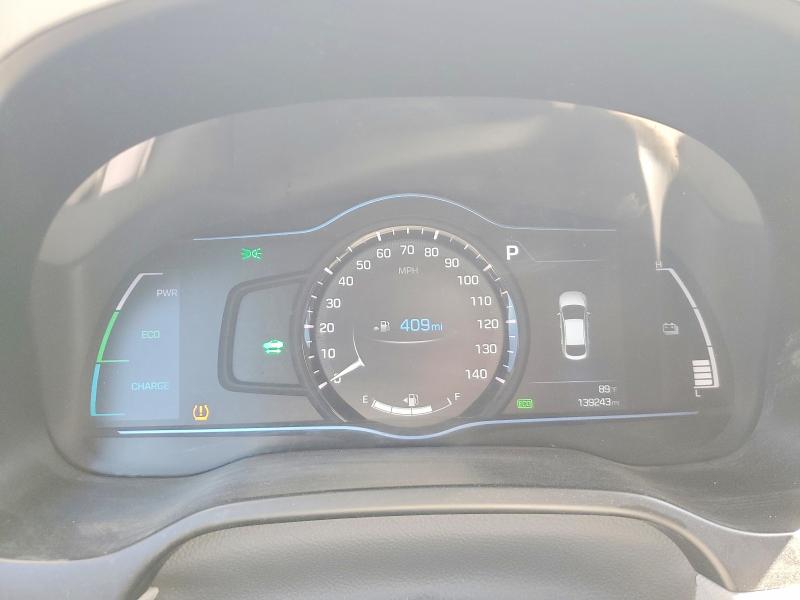 2018 Hyundai Ioniq VIN KMHC85LC6JU101641 COPART salvage auction — FRONT END, Ca - Salvage Certificate, sold $975 on 2026-07-10 (photo 9)