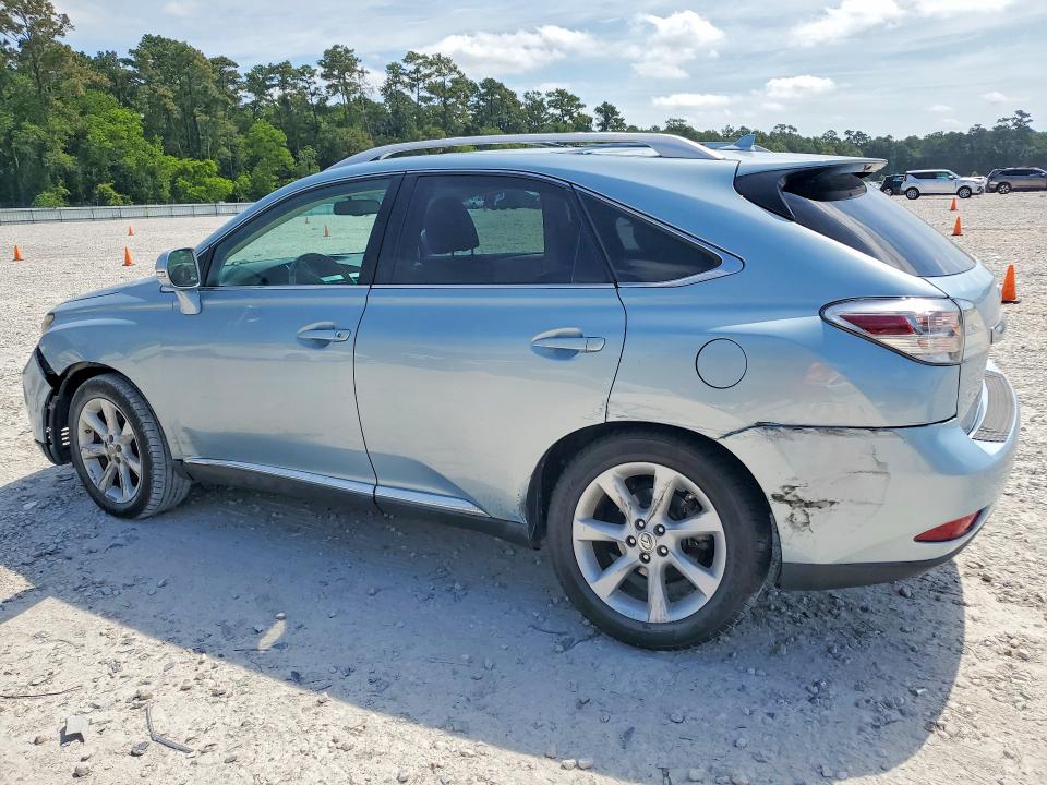 2012 Lexus Rx VIN 2T2ZK1BA8CC078335 COPART salvage auction — REAR END, Tx - Salvage Vehicle Title, sold $6,600 on 2026-07-10 (photo 2)