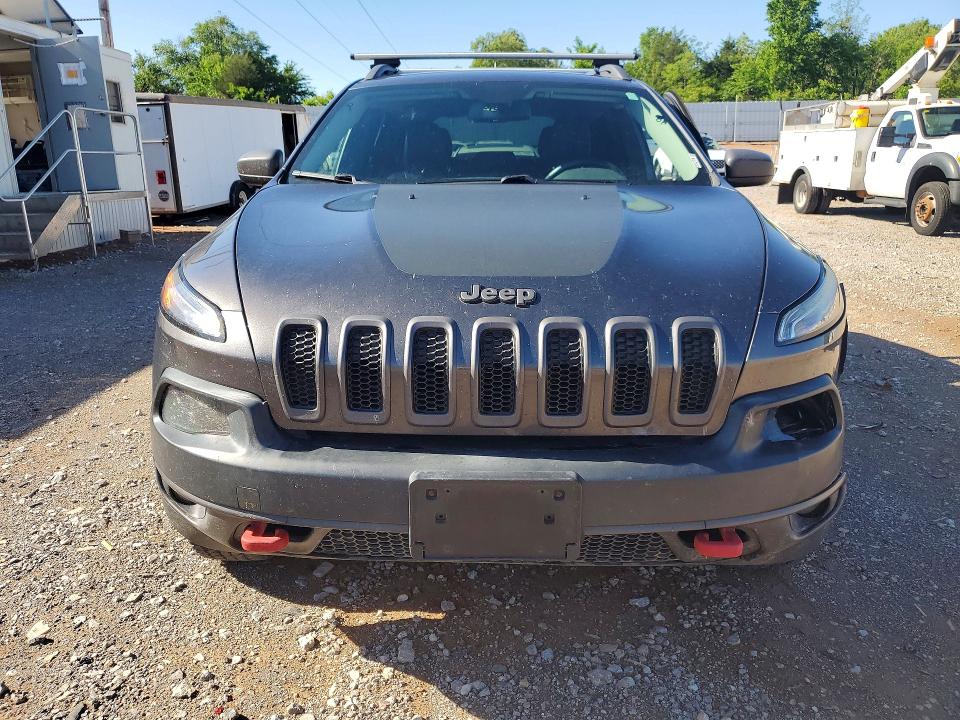2014 Jeep Cherokee VIN 1C4PJMBS9EW139047 COPART salvage auction — FRONT END, Ok - Cert Of Title-Salvage, sold $1,950 on 2026-07-09 (photo 5)