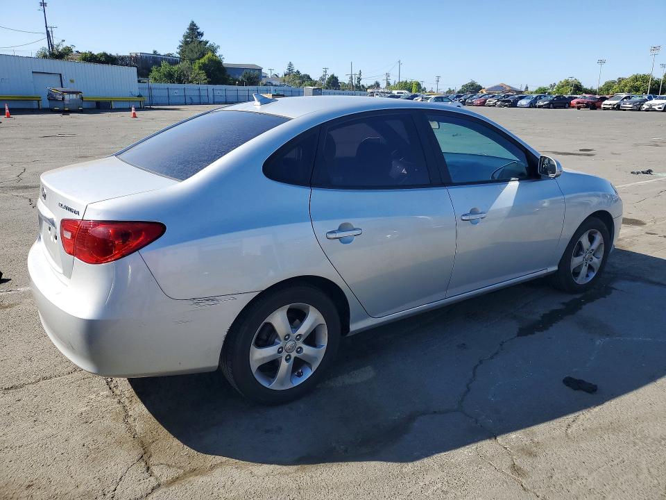 2010 Hyundai Elantra VIN KMHDU4AD2AU172616 COPART salvage auction — VANDALISM, Ca - Salvage Certificate, sold $900 on 2026-07-17 (photo 3)