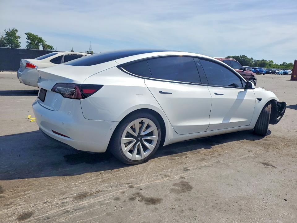 2021 Tesla VIN 5YJ3E1EA9MF849265 COPART salvage auction — FRONT END, Fl - Certificate Of Destruction, sold $1,200 on 2026-07-30 (photo 3)