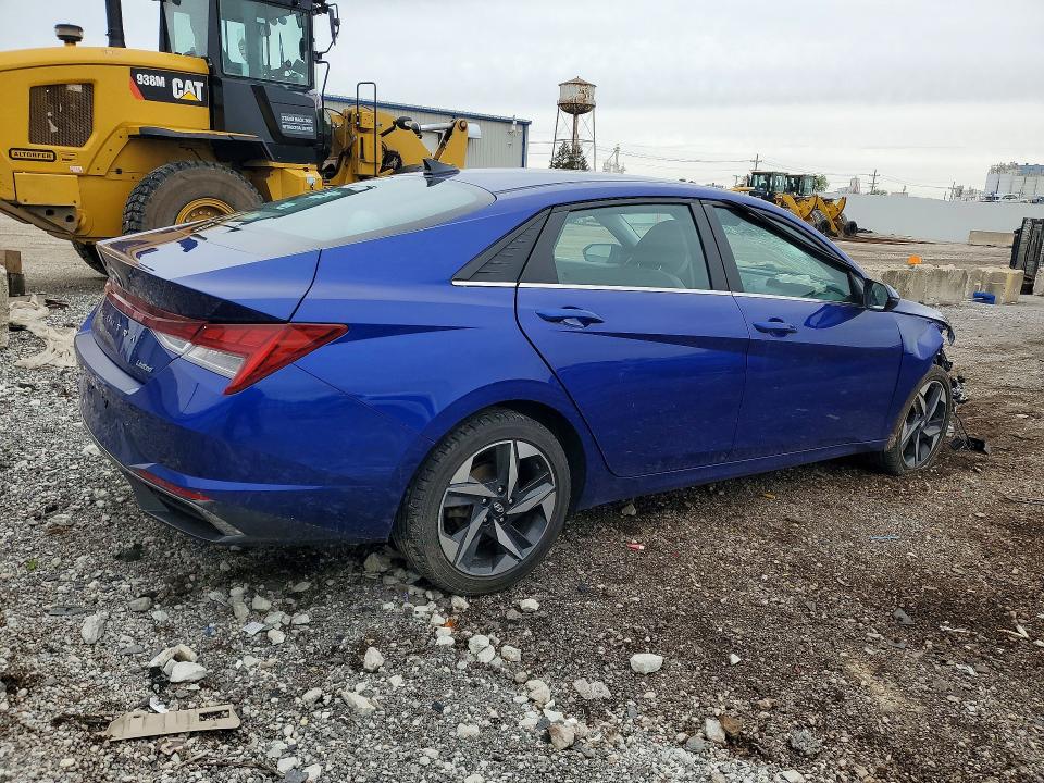 2021 Hyundai Elantra VIN KMHLP4AG3MU131624 COPART salvage auction — FRONT END, Il - Salvage Certificate, sold $3,200 on 2026-07-03 (photo 3)