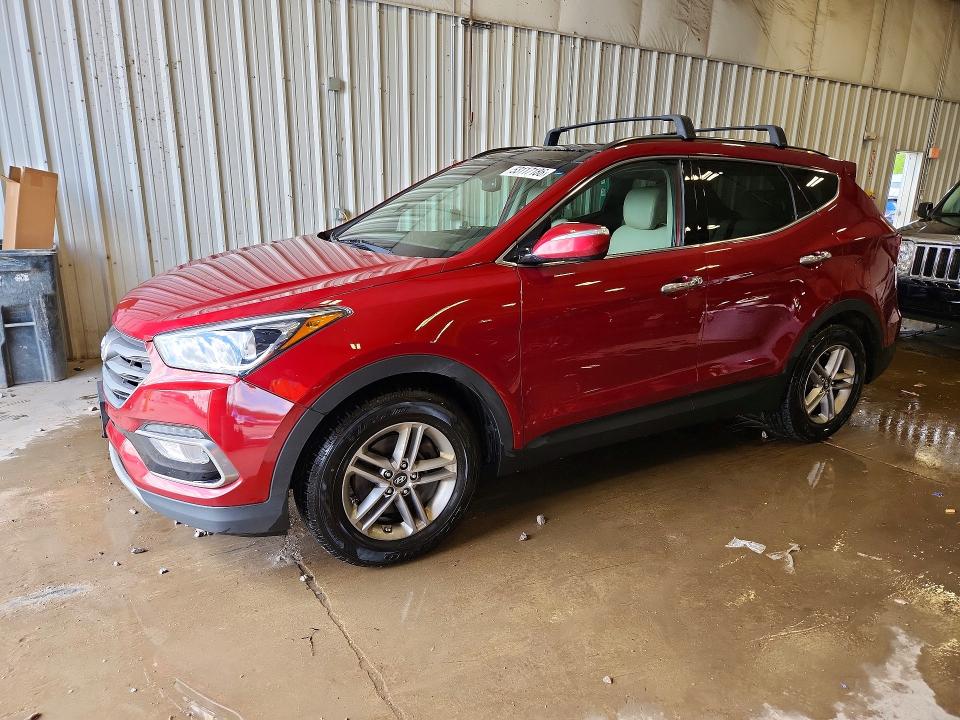 2017 Hyundai Santa fe VIN 5XYZUDLB3HG423905 COPART salvage auction — HAIL, Salvage Title, sold $250 on 2026-07-27 (photo 1)