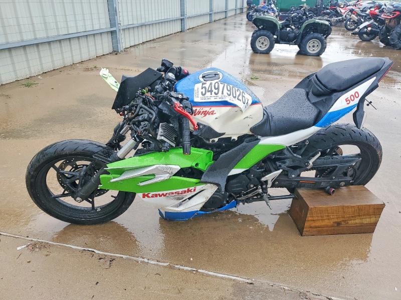 2024 Kawasaki Ex VIN ML5EXGH12RDA06683 COPART salvage auction — FRONT END, TX - SALVAGE VEHICLE TITLE, sold $125 on 2026-07-30 (photo 3)