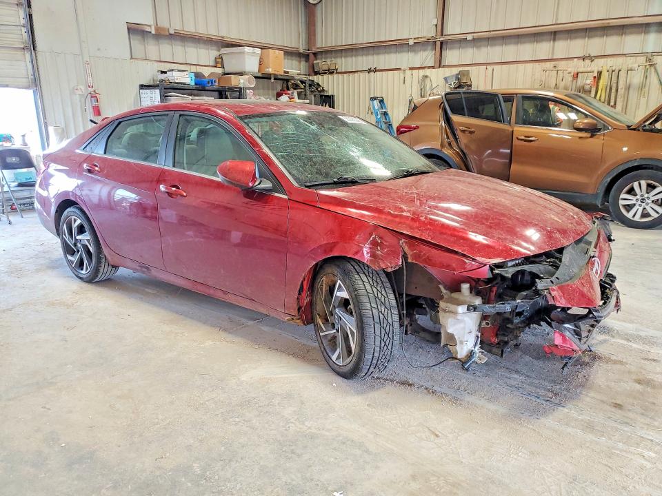 2024 Hyundai Elantra VIN KMHLP4DG5RU731161 COPART salvage auction — FRONT END, TX - SALVAGE VEHICLE TITLE, sold $4,350 on 2026-07-31 (photo 4)
