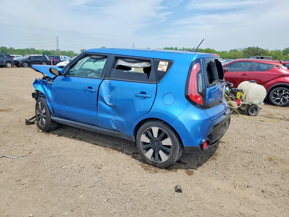 2016 Kia Soul VIN KNDJP3A58G7375129 COPART salvage auction — ROLLOVER, Il - Salvage Certificate, sold $850 on 2026-07-08 (photo 2)