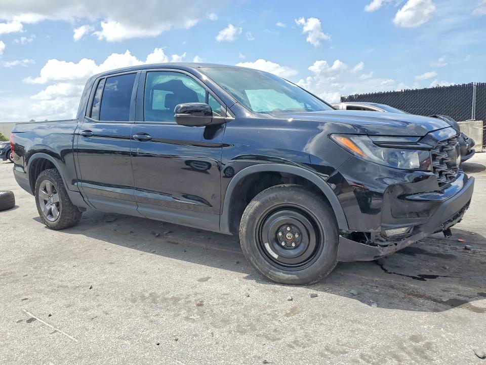 2024 Honda Ridgeline VIN 5FPYK3F67RB001968 COPART salvage auction — UNDERCARRIAGE, Fl - Cert Of Title Slvg Rebuildable, sold $13,400 on 2026-07-09 (photo 4)