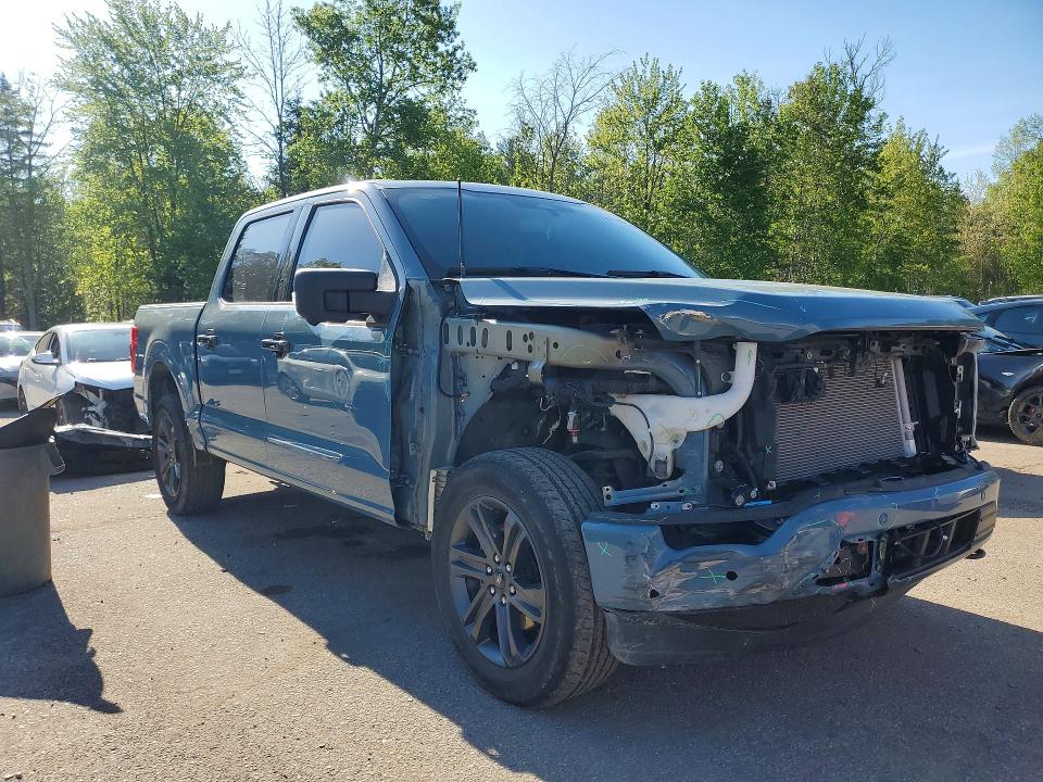 2023 Ford F-150 lightning VIN 1FTFW1E81PKF24415 COPART salvage auction — FRONT END, On - Permit Salvage, sold $18,300 on 2026-07-02 (photo 4)