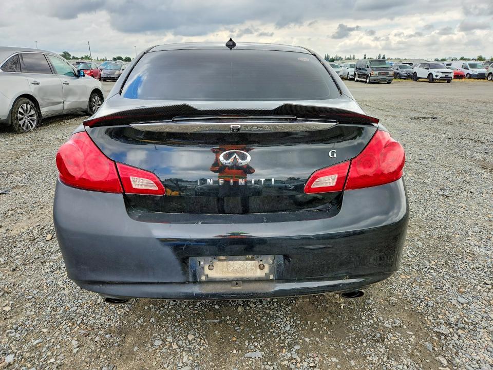 2012 Infiniti G VIN JN1DV6AP9CM810938 COPART salvage auction — SIDE, Ca - Salvage Certificate, sold $750 on 2026-07-07 (photo 6)