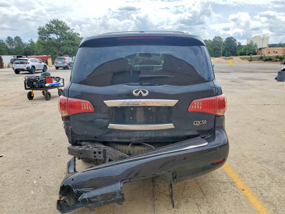 2012 Infiniti Qx56 VIN JN8AZ2NC5C9316720 COPART salvage auction — REAR END, Sc - Cert Of Title-Salvage, sold $3,100 on 2026-07-24 (photo 6)