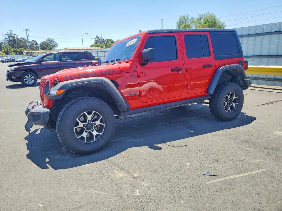 2022 Jeep Wrangler unlimited VIN 1C4HJXFN5NW129576 COPART salvage auction — FRONT END, CA - SALVAGE CERTIFICATE, sold $13,600 on 2026-07-27 (photo 1)