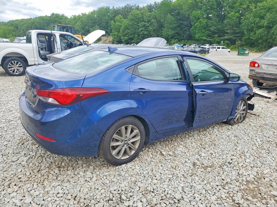2016 Hyundai Elantra VIN 5NPDH4AE5GH764872 COPART salvage auction — FRONT END, Ma - Cert Of Title-Reconstrctd Coll, sold $1,100 on 2026-07-02 (photo 3)
