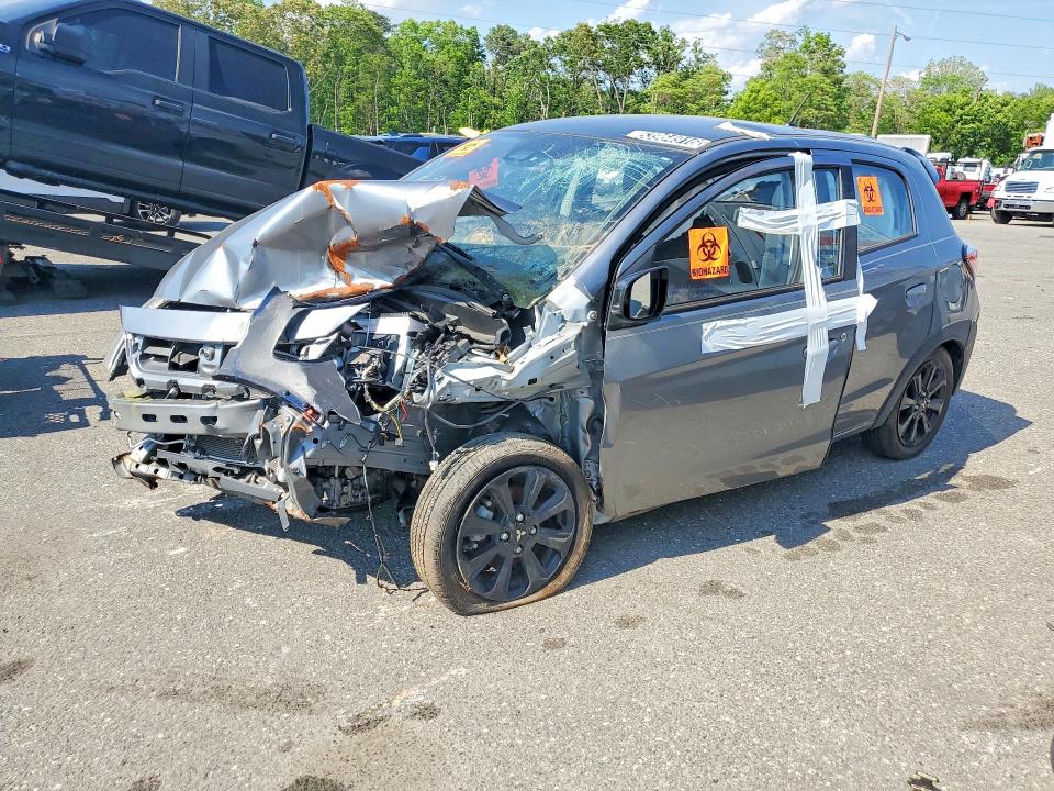 2023 Mitsubishi Mirage VIN ML32AWHJ1PH006734 COPART salvage auction — FRONT END, Wv - Certificate Of Title, sold $625 on 2026-07-02 (photo 1)
