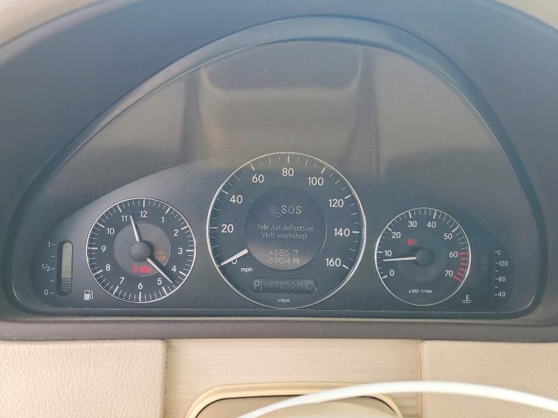 2004 Mercedes-benz Clk-klasse VIN WDBTJ65J44F090575 COPART salvage auction — FRONT END, Sc - Cert Of Title-Salvage, sold $275 on 2026-07-20 (photo 9)