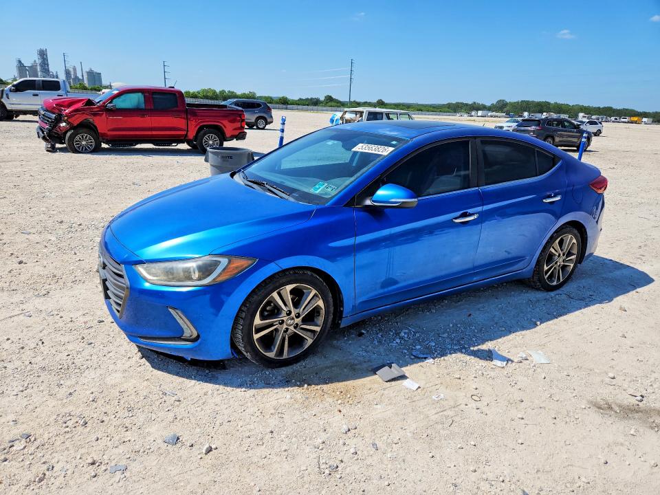 2017 Hyundai Elantra VIN 5NPD84LFXHH069567 COPART salvage auction — MINOR DENT/SCRATCHES, Tx - Certificate Of Title, sold $2,100 on 2026-07-02 (photo 1)