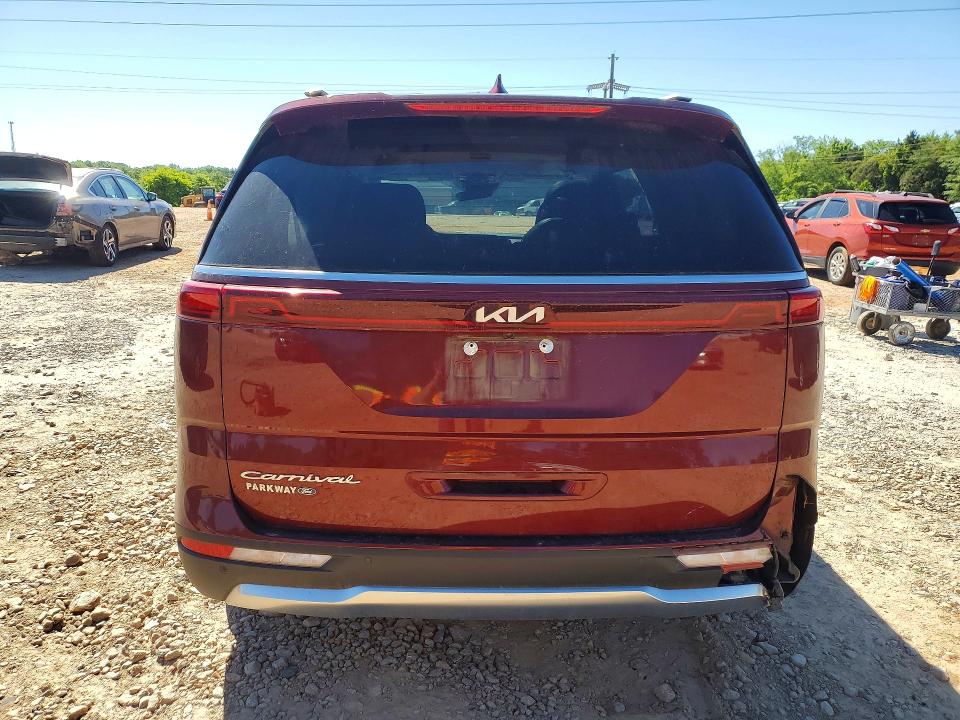 2022 Kia Carnival VIN KNDNE5H31N6080285 COPART salvage auction — FRONT END, Nc - Salvage Certificate Of Title, sold $175 on 2026-07-27 (photo 6)
