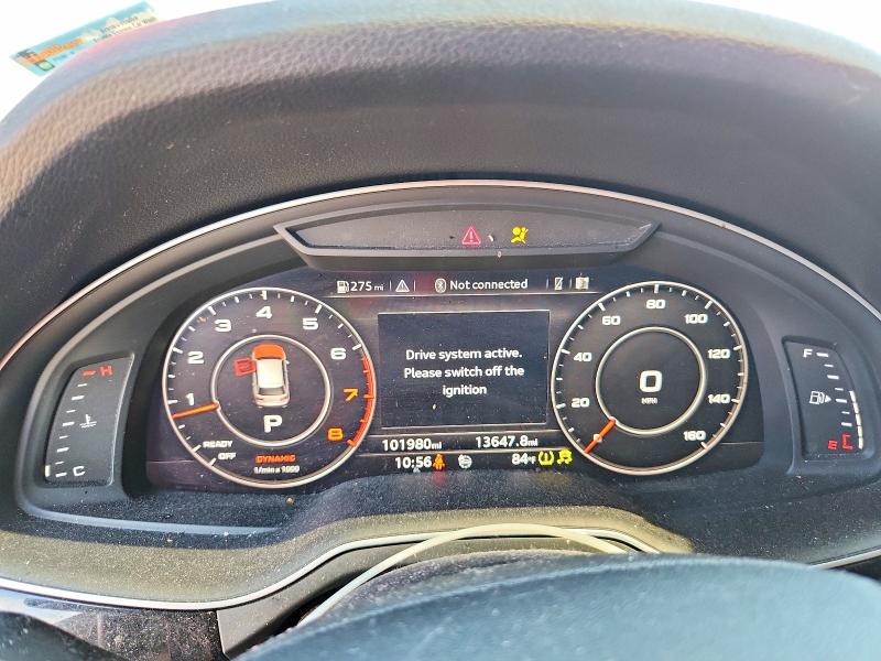 2018 Audi Q7 VIN WA1VAAF79JD001603 COPART salvage auction — FRONT END, Il - Junking Cert Of A Vehicle, sold $5,000 on 2026-08-07 (photo 9)