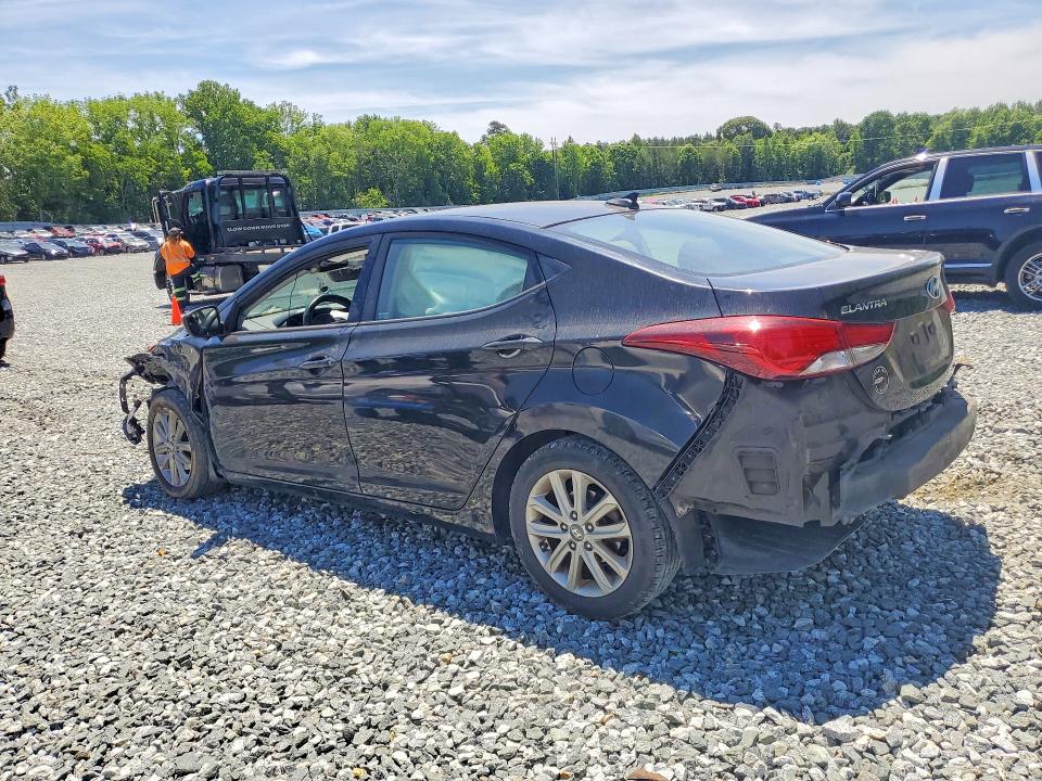2016 Hyundai Elantra VIN KMHDH4AE5GU557951 COPART salvage auction — FRONT END, Nc - Salvage Certificate Of Title, sold $800 on 2026-07-08 (photo 2)