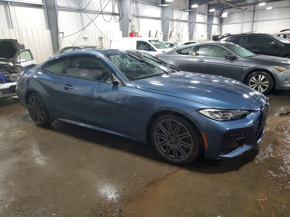 2021 BMW M4 VIN WBA13AR01MCG34569 COPART salvage auction — ALL OVER, Mn - Cert Of Title-Salvage, sold $7,800 on 2026-07-28 (photo 4)