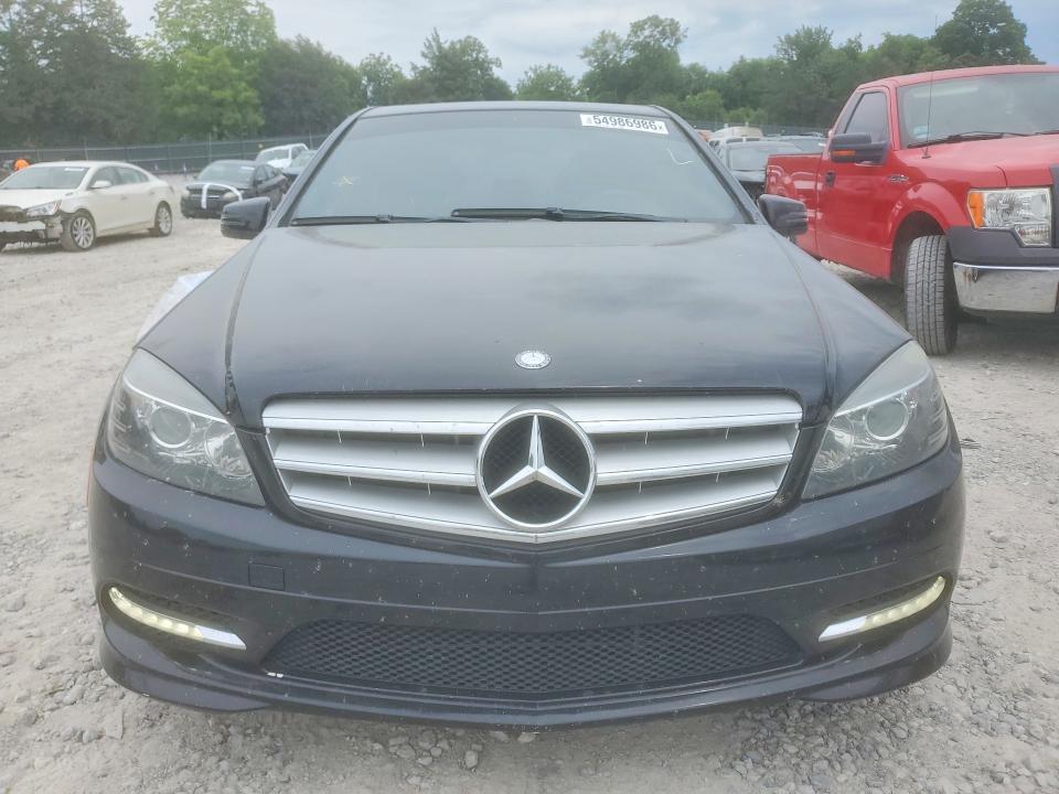 2011 Mercedes-benz C class VIN WDDGF5EB1BR152314 COPART salvage auction — SIDE, TN - SALVAGE CERTIFICATE, sold $600 on 2026-07-16 (photo 5)