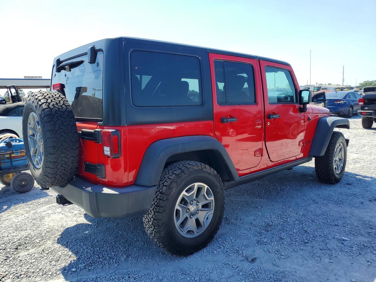 2017 Jeep Wrangler Unlimited VIN 1C4BJWFG5HL632015 COPART salvage auction — Front End, FL - CERT OF TITLE SLVG REBUILDABLE, sold $9,600 on 2026-07-07 (photo 3)