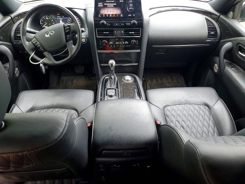 2024 Infiniti Qx80 VIN JN8AZ2AE5R9329628 COPART salvage auction — FRONT END, ON - PERMIT SALVAGE, sold $9,600 on 2026-07-21 (photo 8)