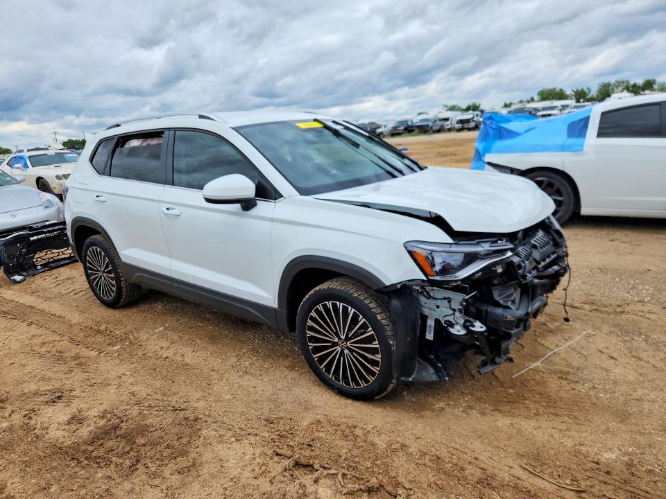 2025 Volkswagen Taos VIN 3VVSC7B23SM053106 COPART salvage auction — FRONT END, Tx - Certificate Of Title, sold $9,900 on 2026-07-16 (photo 4)